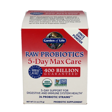 RAW Probiotics 5 Day Max Care Garden of life