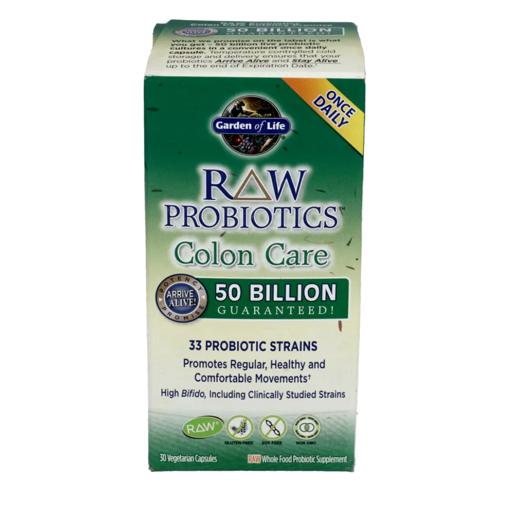 RAW Probiotics Colon Care 30 vcaps Garden of life