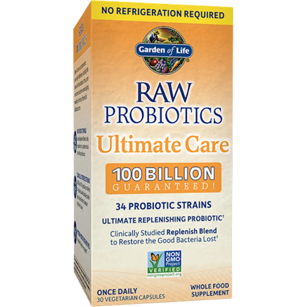 RAW Probiotics Ultimate Care 30vegcaps Garden of life