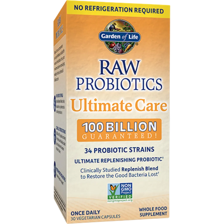 RAW Probiotics Ultimate Care 30vegcaps Garden of life