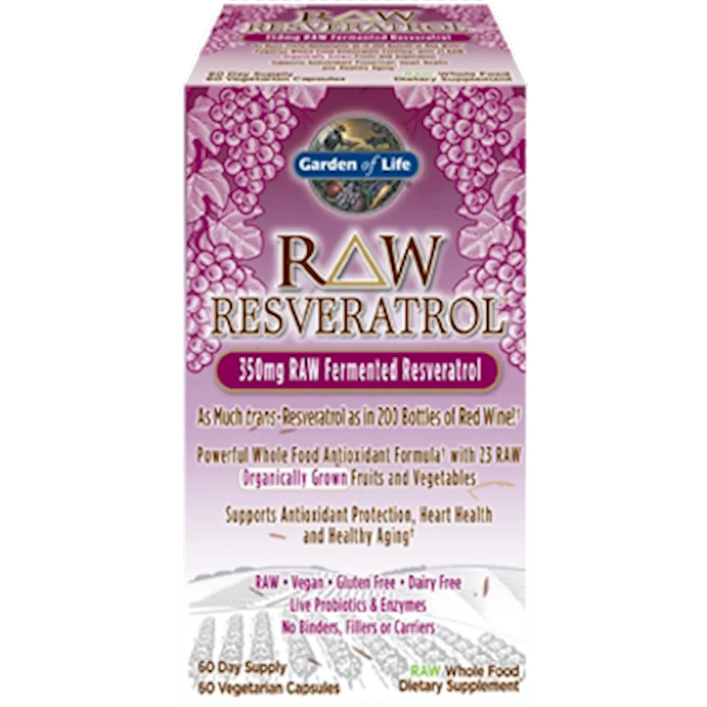 RAW Resveratrol 60 vegcaps Garden of life