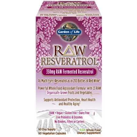 RAW Resveratrol 60 vegcaps Garden of life