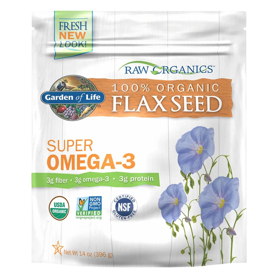 Raw Organic Flax Seed Omega-3 14 oz Garden of life