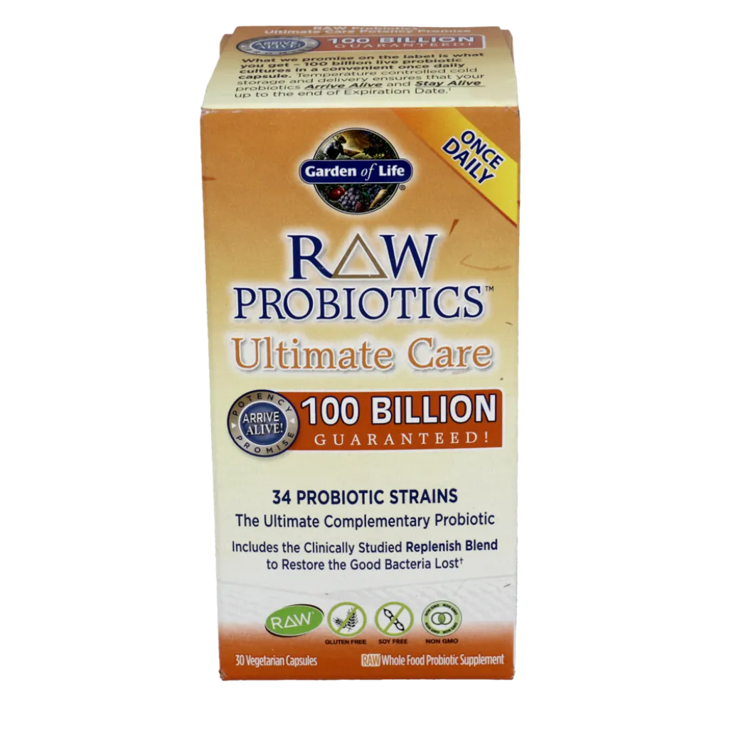 Raw Probiotics Ultimate Care Shelf Stable 30vegcaps Garden of life