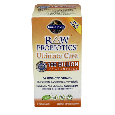 Raw Probiotics Ultimate Care Shelf Stable 30vegcaps Garden of life