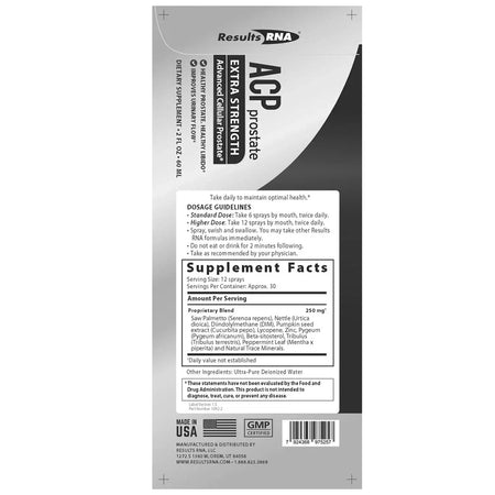 ACP Prostate Extra Strength - Results RNA