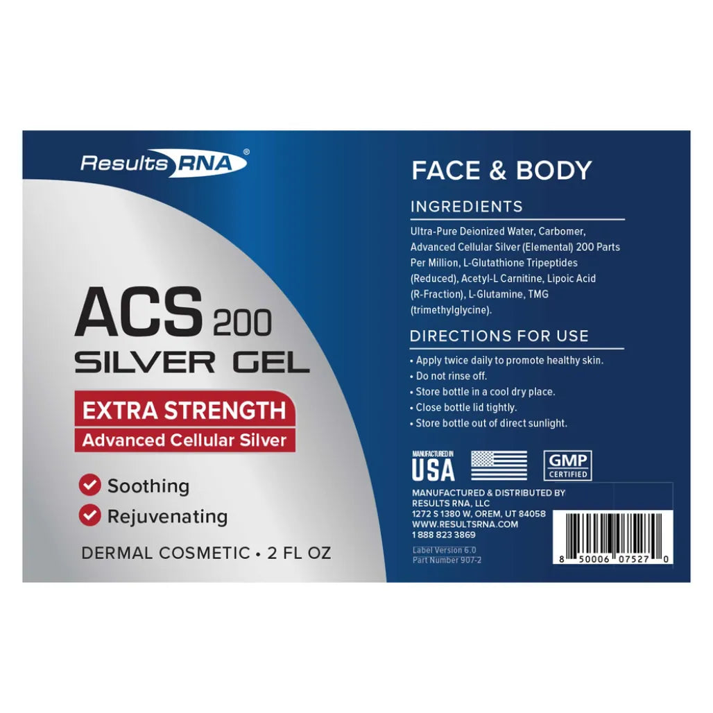 ACS 200 Silver Gel Extra Strength by Results RNA at Nutriessential.com