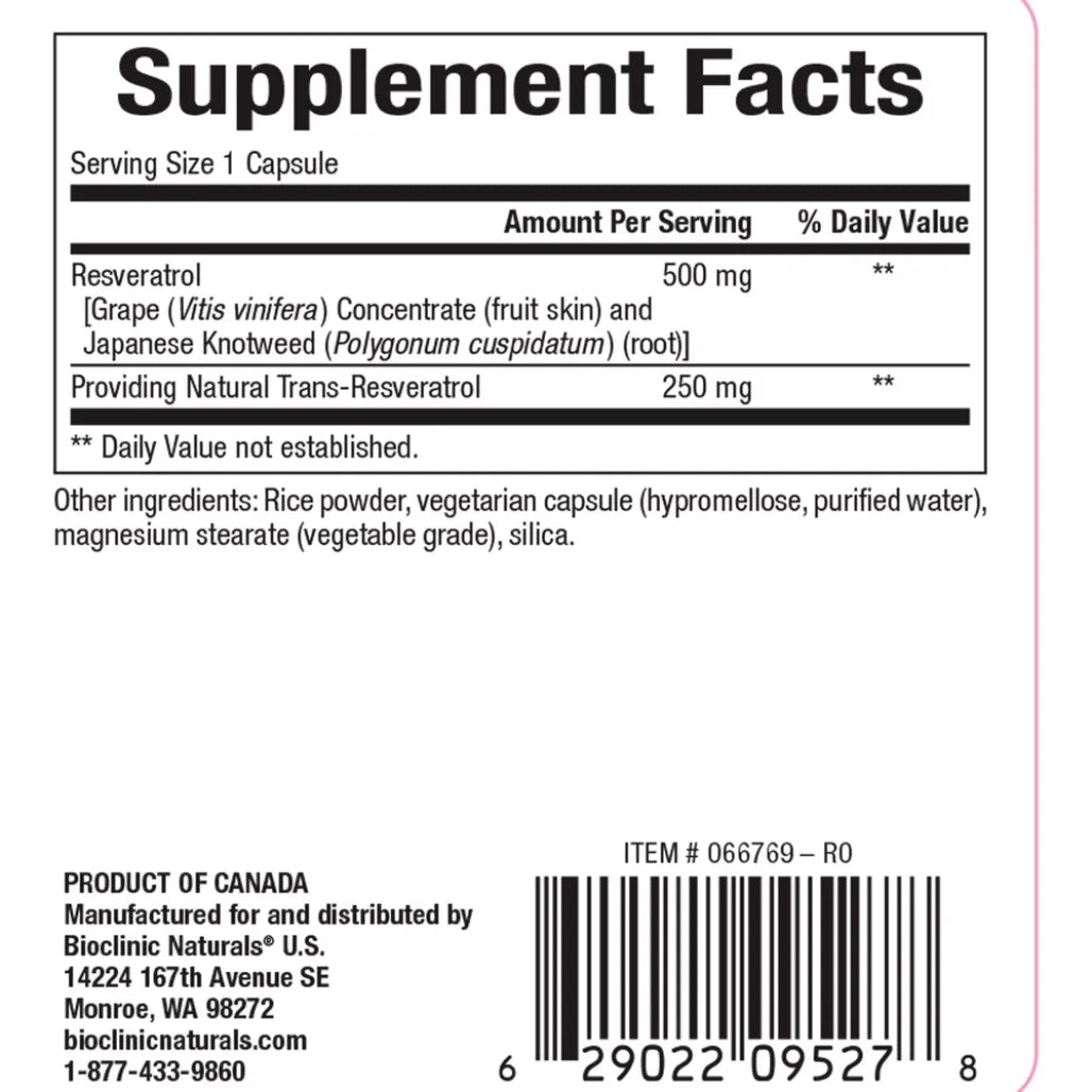 Resveratrol by Bioclinic Naturals
