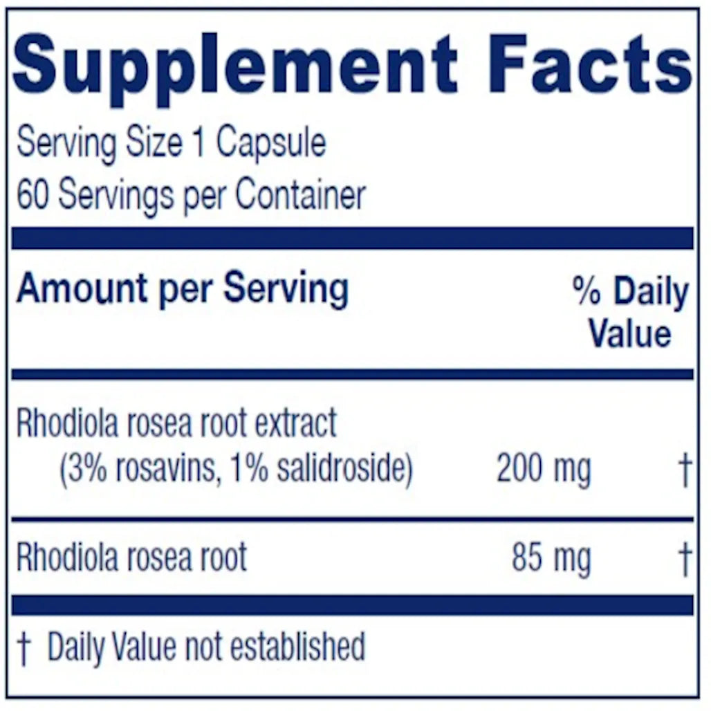 Rhodiola Extract Plus Vitanica