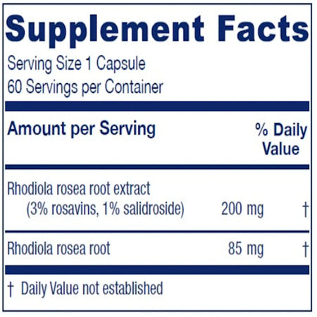 Rhodiola Extract Plus Vitanica