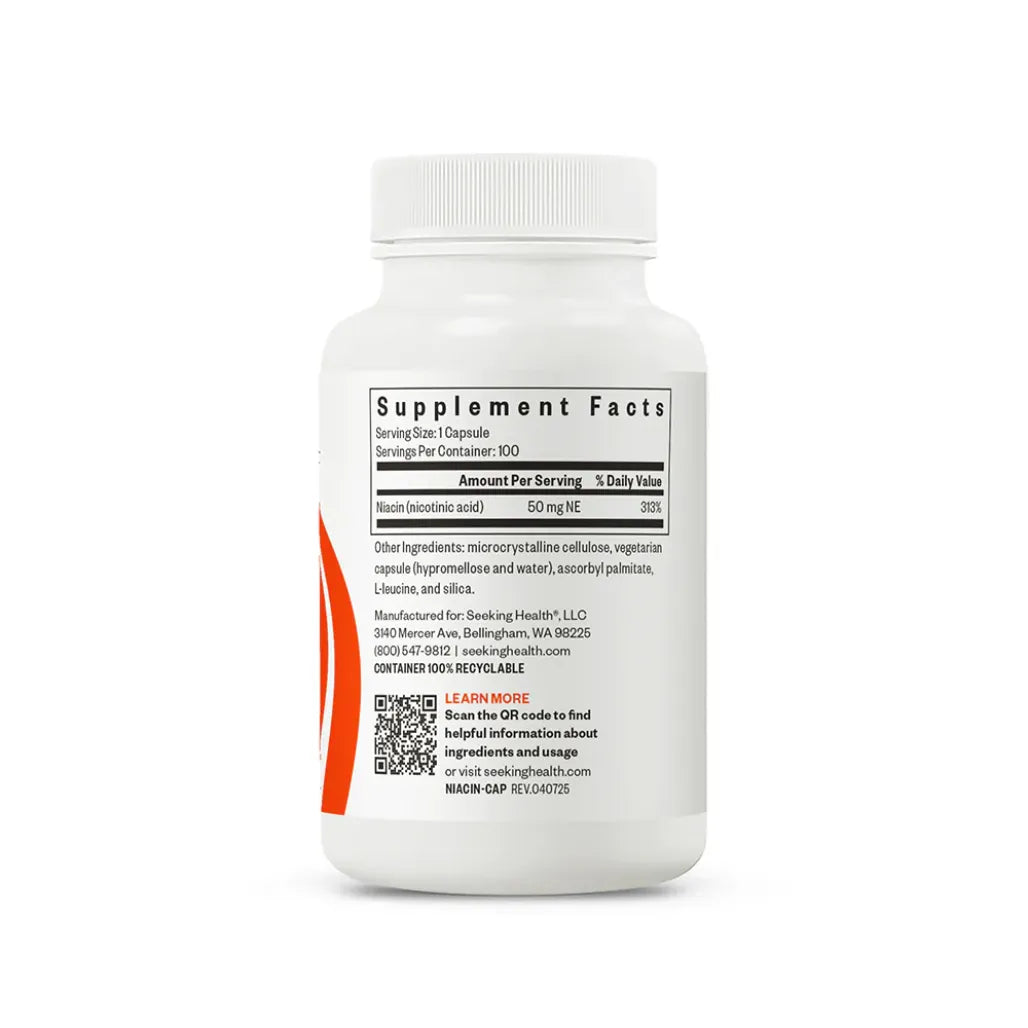 Niacin Caps 50 mg Seeking Health