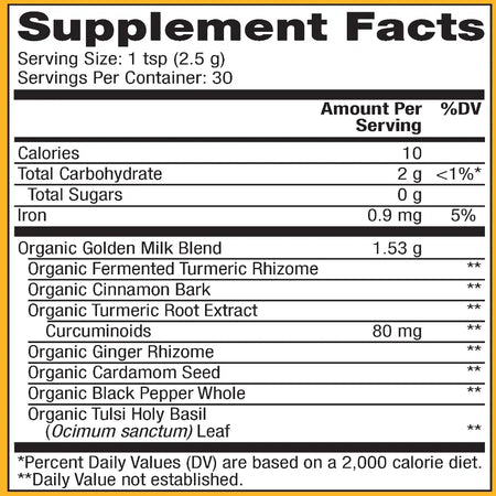 Solspring Organic Golden Milk Dr. Mercola