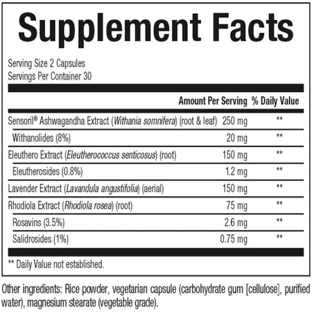 Natural factors Stress Relax adrenal Serenity Formula 