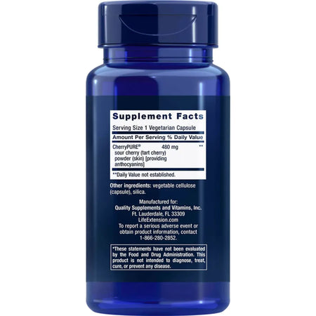 Tart Cherry Extract w/Standardized Cherry/Pure by Life Extension
