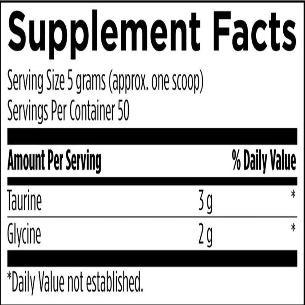Taurine + Glycine Powder by Designs for Health