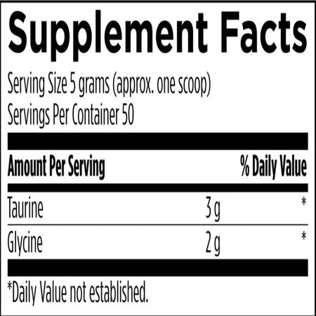 Taurine + Glycine Powder by Designs for Health