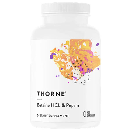 Thorne Betaine HCL & Pepsin - 450 caps