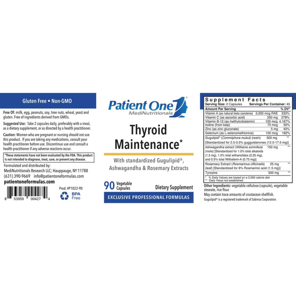 Thyroid Maintenance by Patient One
