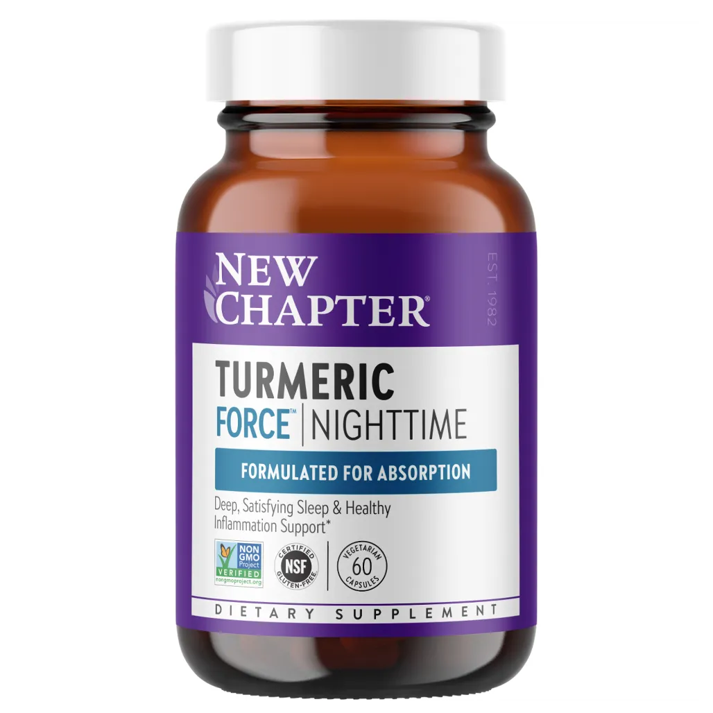 New Chapter Turmeric Force Nighttime - supports deep sleep and healthy inflammation support