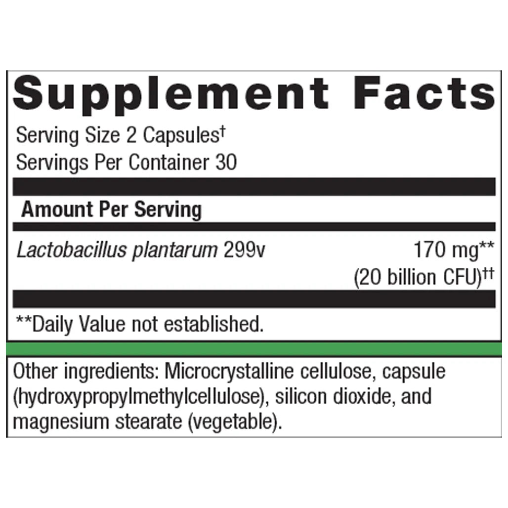 Metagenics UltraFlora Intensive Care supplement facts