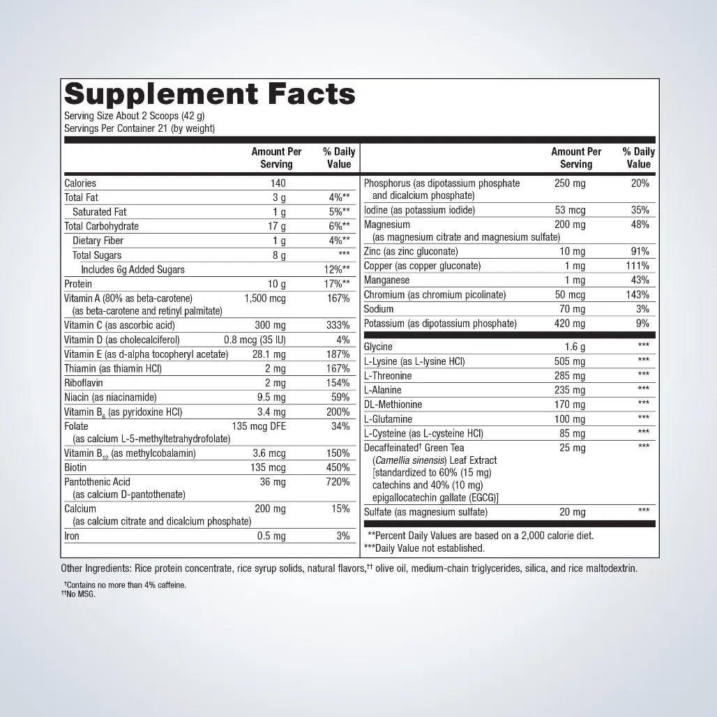 Advanced nutritional support for metabolic detoxification.
