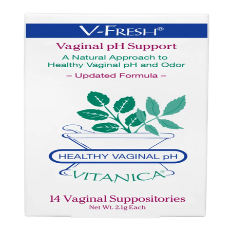 V- Fresh, Vaginal pH Support Suppositories