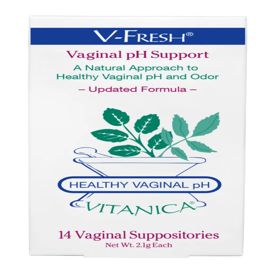 V- Fresh, Vaginal pH Support Suppositories