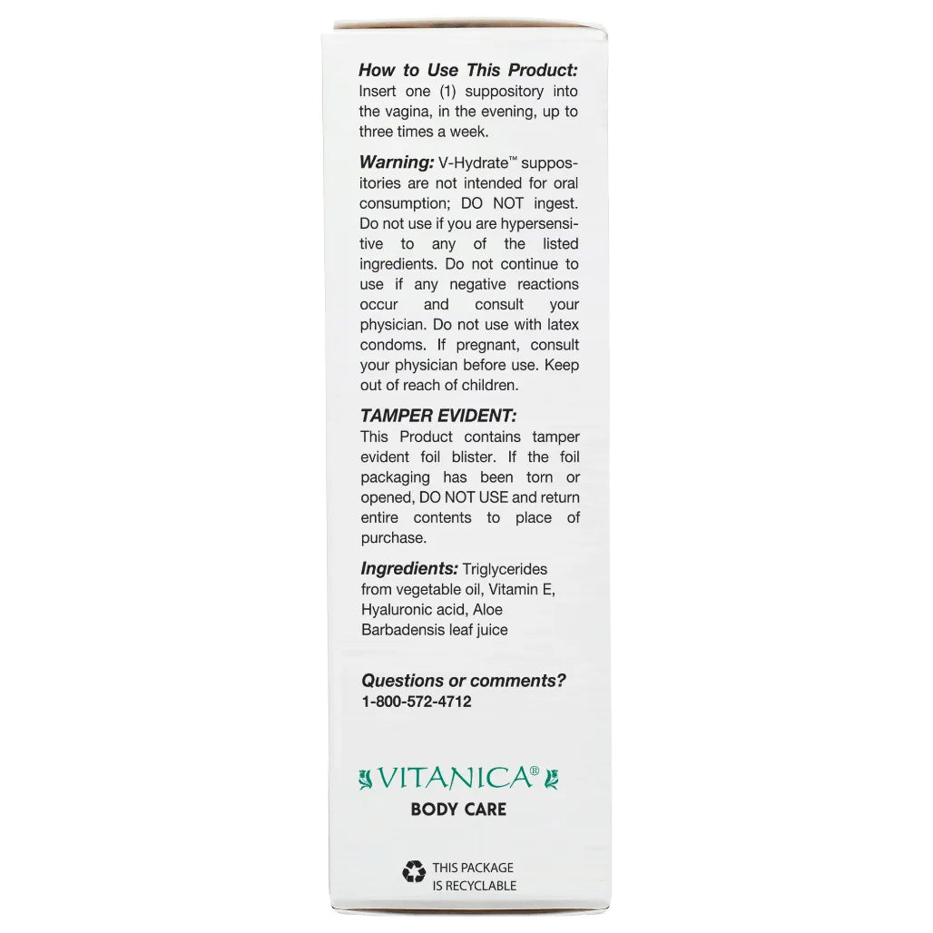 V-Hydrate 24 suppositories Vitanica