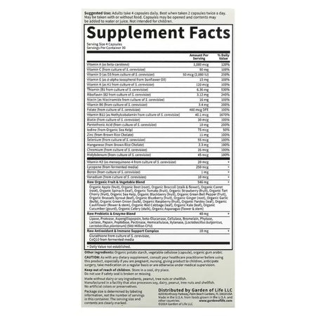 Vitamin Code 50 & Wiser Men Garden of life