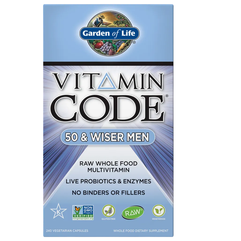 Vitamin Code 50 & Wiser Men's Multi Garden of life