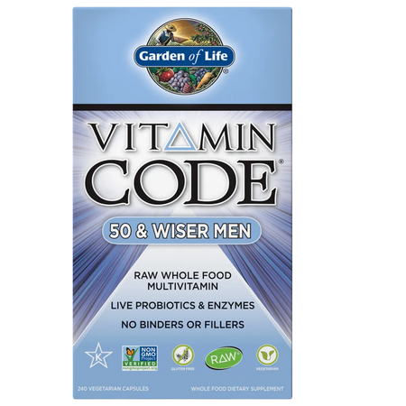 Vitamin Code 50 & Wiser Men's Multi Garden of life