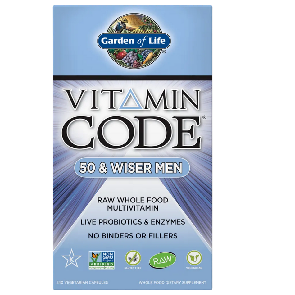 Vitamin Code 50 & Wiser Men's Multi Garden of life