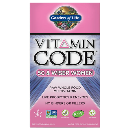 Vitamin Code 50 & Wiser Women's Multi Garden of life