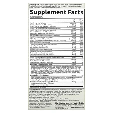 Vitamin Code Men's Multi Garden of life
