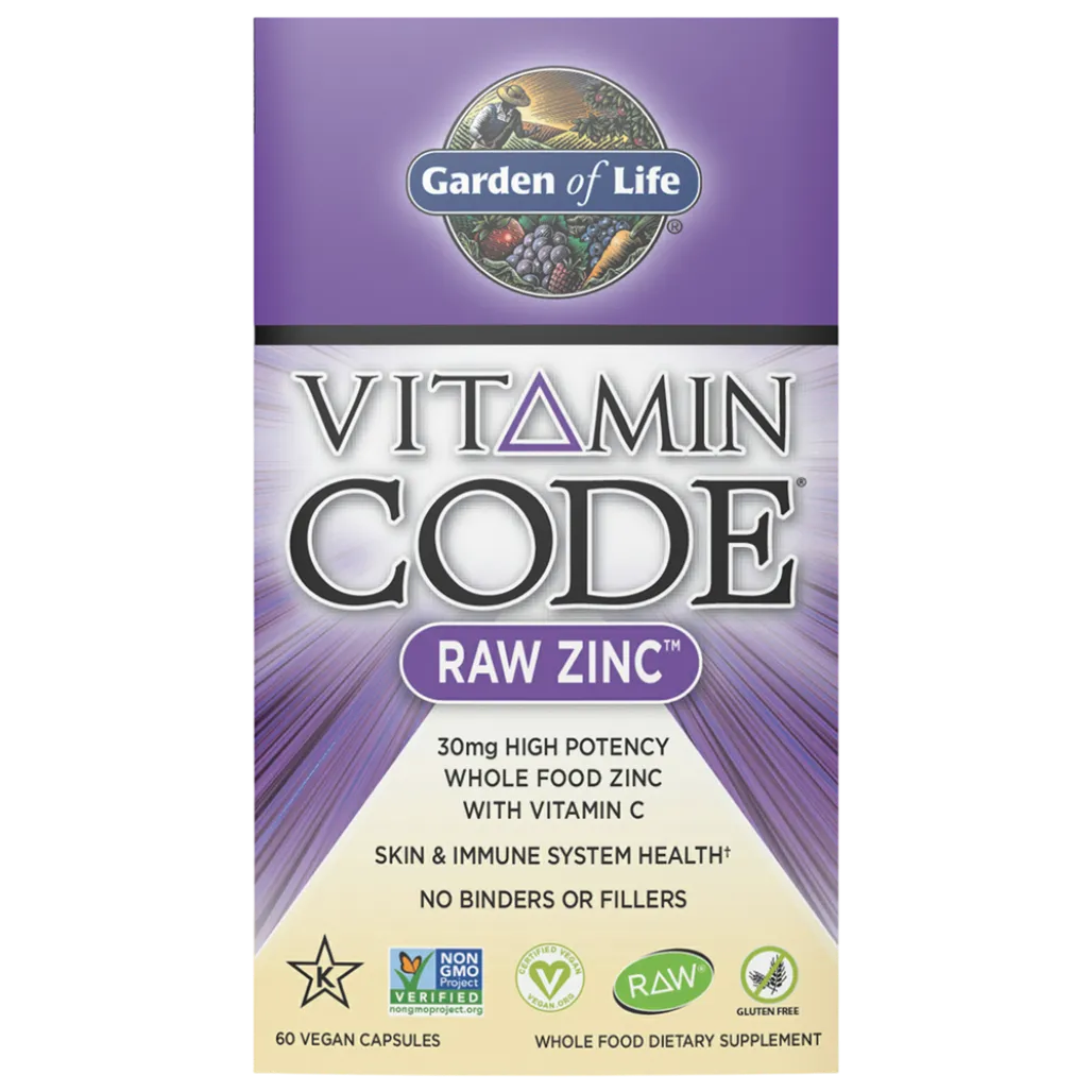 Vitamin Code® RAW Zinc 60 vcaps Garden of life