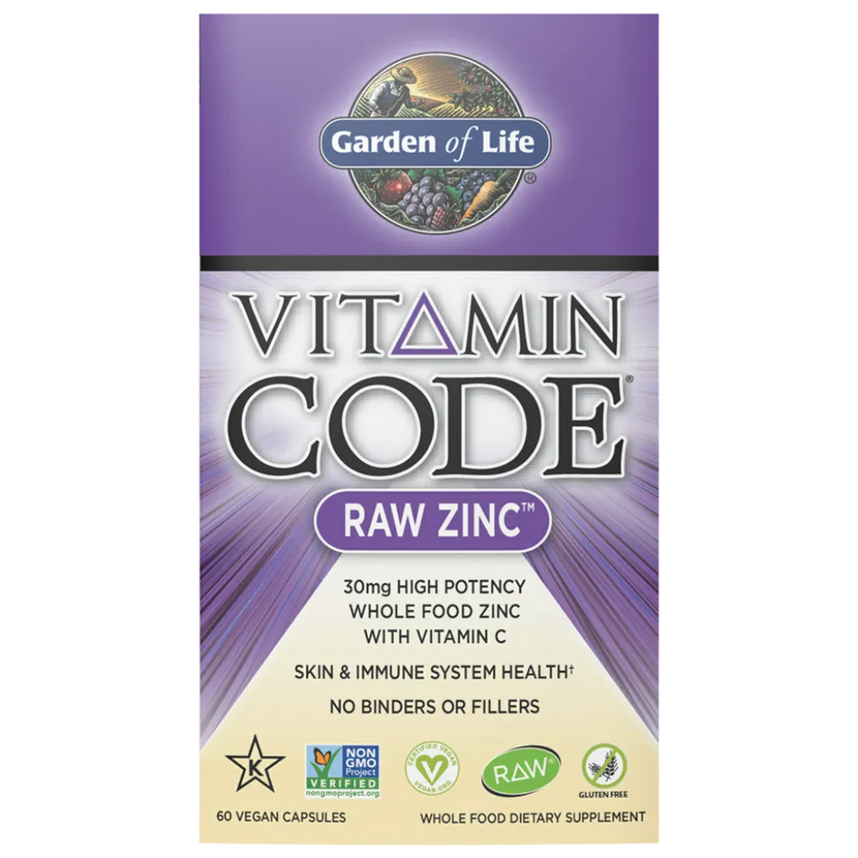 Vitamin Code® RAW Zinc 60 vcaps Garden of life