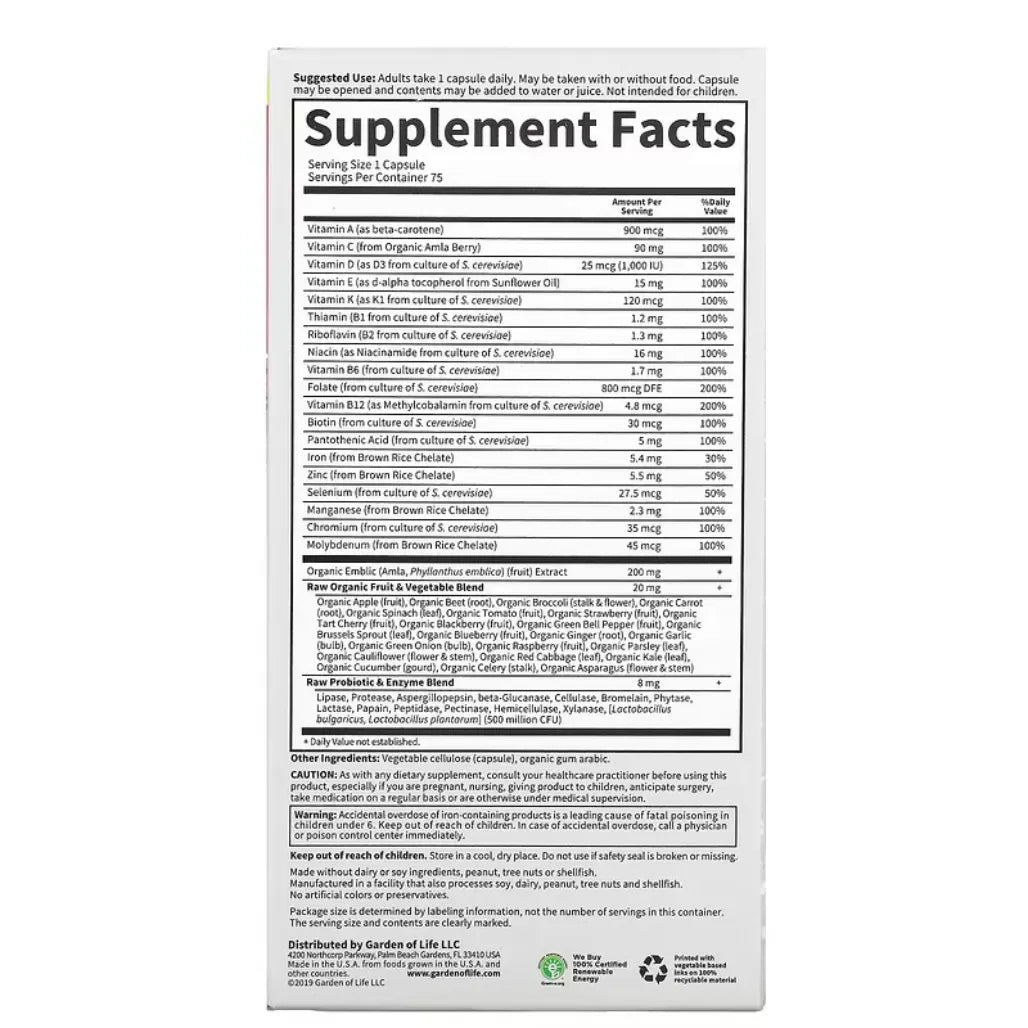 Vitamin Code Raw One Women