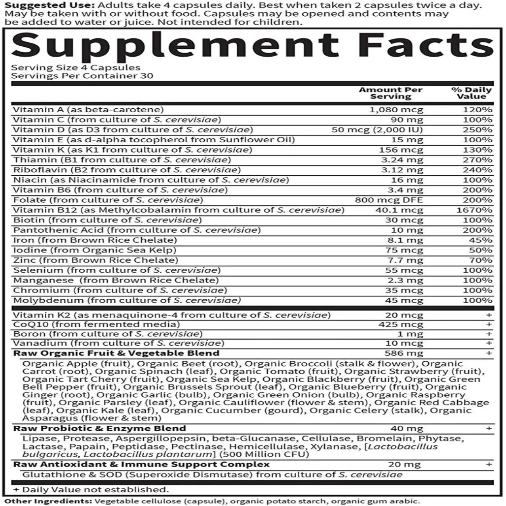 Vitamin Code Women 120 vcaps Garden of life