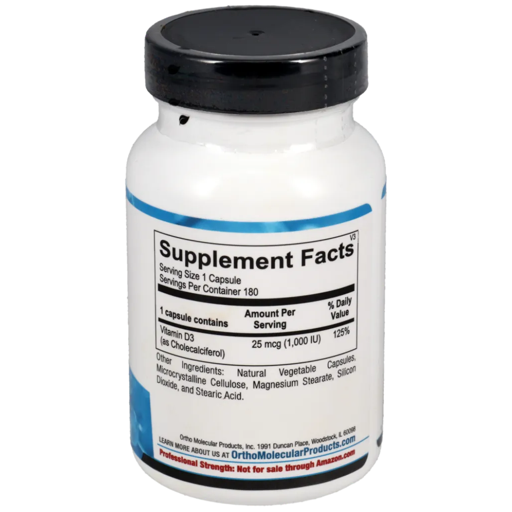 Vitamin D 1,000 IU Ortho Molecular Products