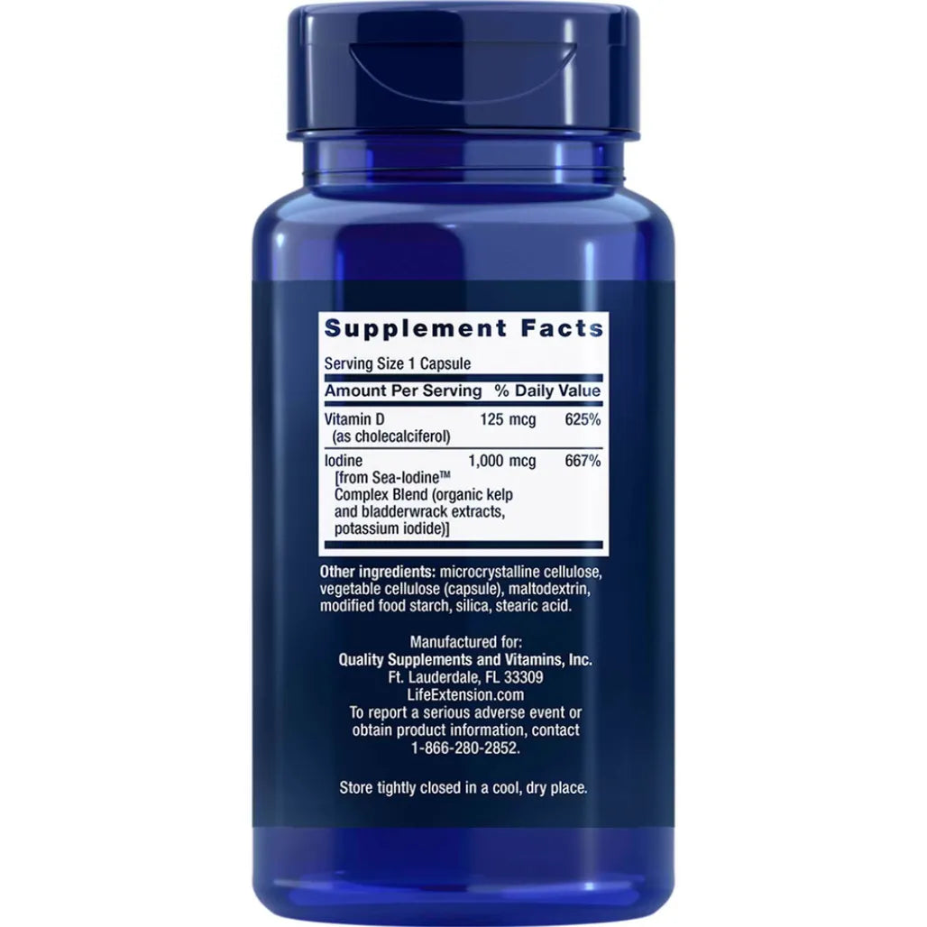 Vitamin D3 with Sea-Iodine 5000 by life Extension