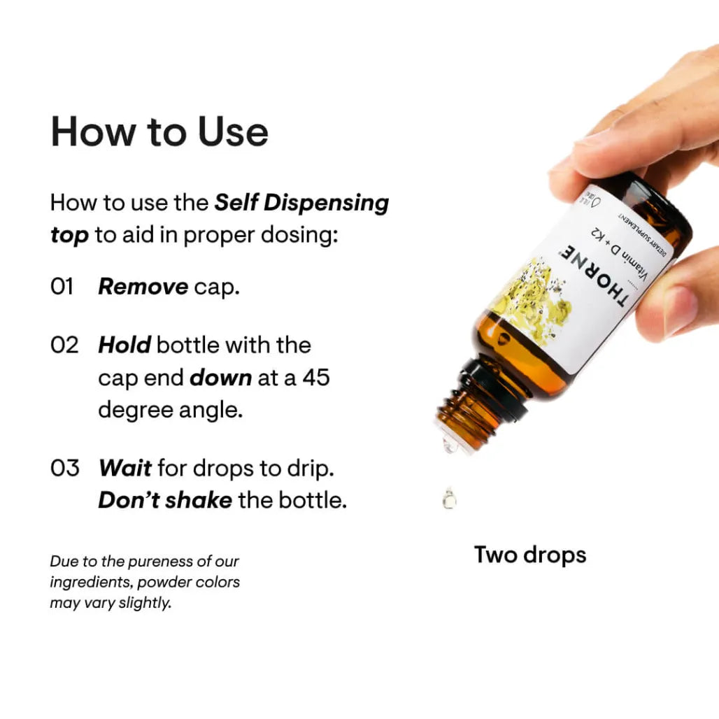 Thorne Vitamin D + K2 - How to use