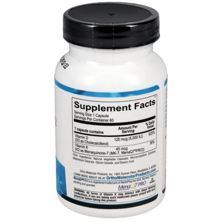 Vitamin K2 with D3 Ortho Molecular Products