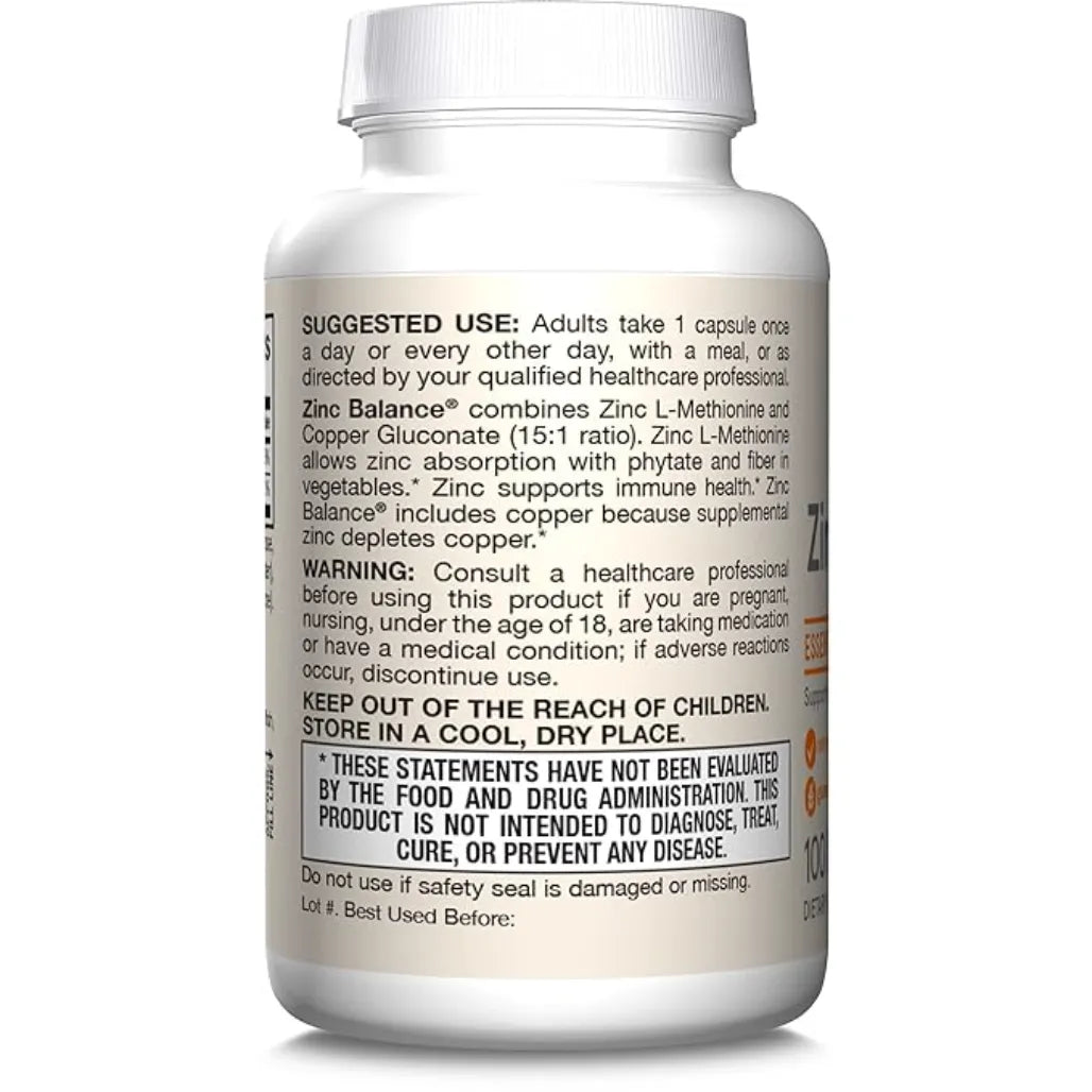 Zinc Balance 15 mg by Jarrow Formulas at Nutriessential.com