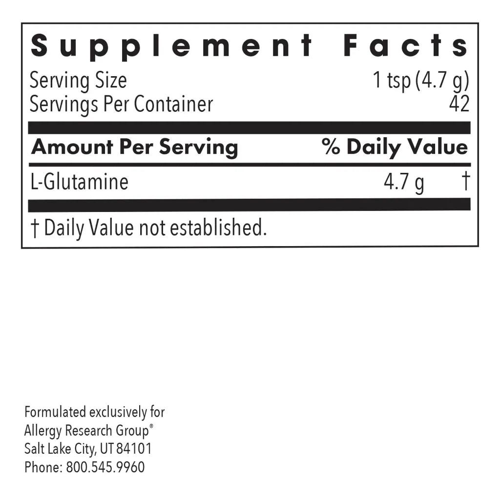 Allergy Research Group L-Glutamine - 200 grams