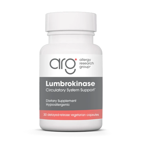 Allergy Research Group Lumbrokinase 30 delayed‑release enzyme supplement for healthy blood circulation support