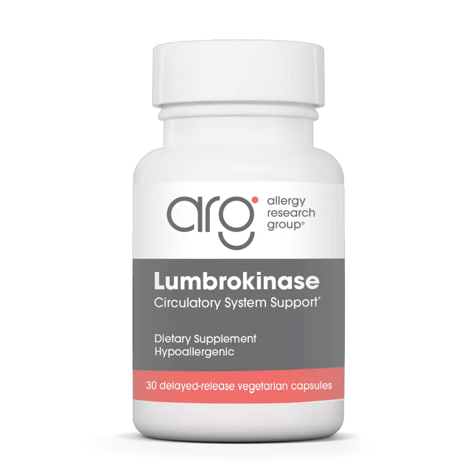 Allergy Research Group Lumbrokinase 30 delayed‑release enzyme supplement for healthy blood circulation support