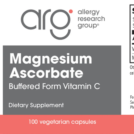 Allergy Research Group Magnesium Ascorbate buffered vitamin C and magnesium supplement for immune support and gentle digestion