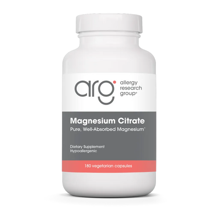 Allergy Research Group Magnesium Citrate - 180 Vegcaps