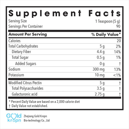 Allergy Research Group Modified Citrus Pectin Powder 16 oz 