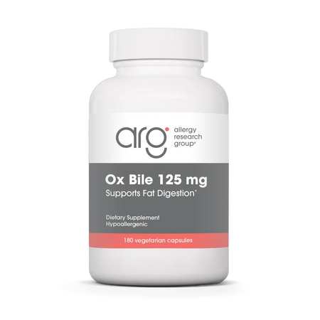 Allergy Research Group Ox Bile 125 mg - 180 Vegcaps